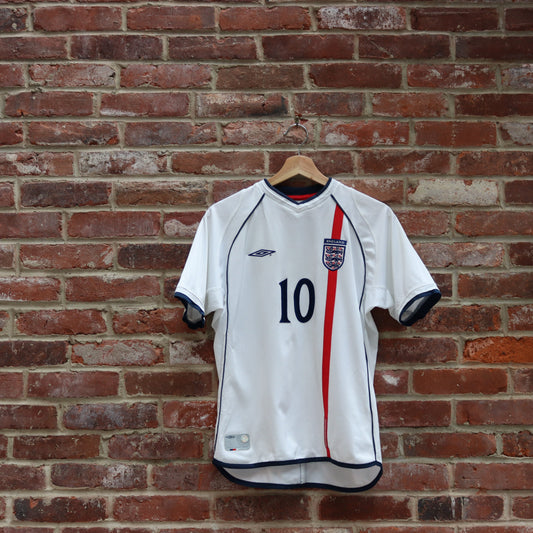 England Home - 2001/03 - Michael Owen - (XL Boys/Small Mens)
