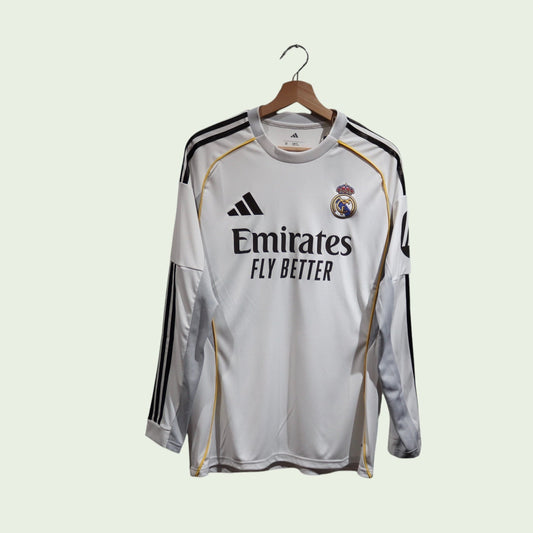 Real Madrid Home Long Sleeve - 2025/26 - James - (M)