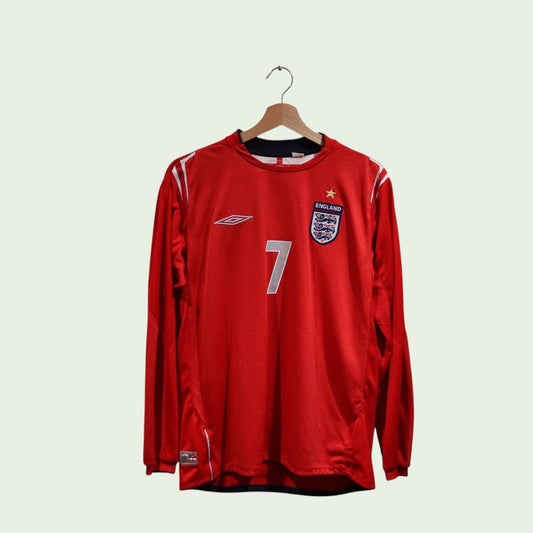 England Away - 2004/06 - Beckham - (M)