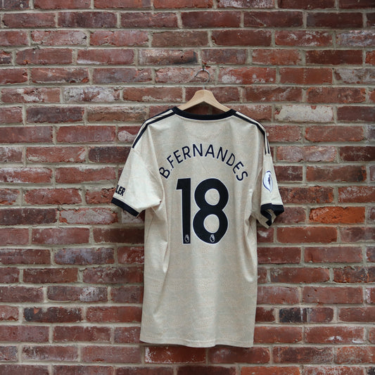 Manchester United Away - 2019/20 - Bruno Fernandes - (XL)