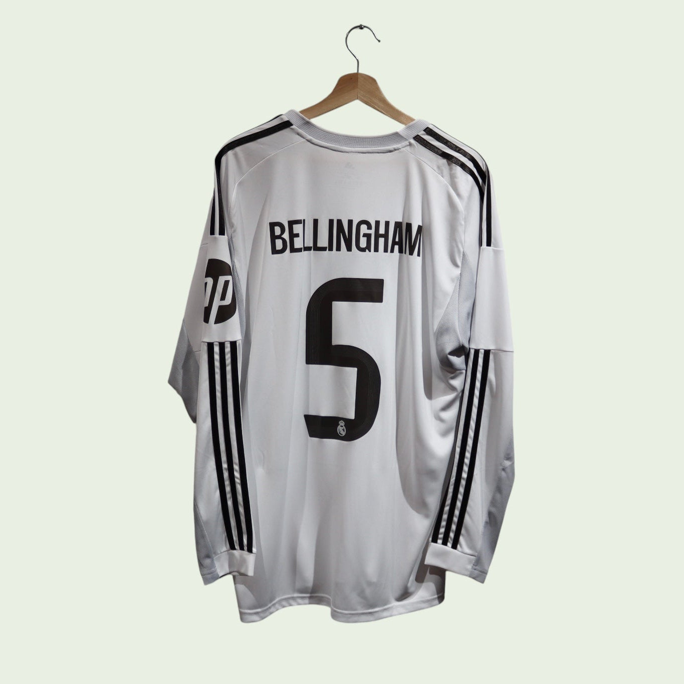 Real Madrid Home Long Sleeve - 2025/26 - Bellingham - (XL)