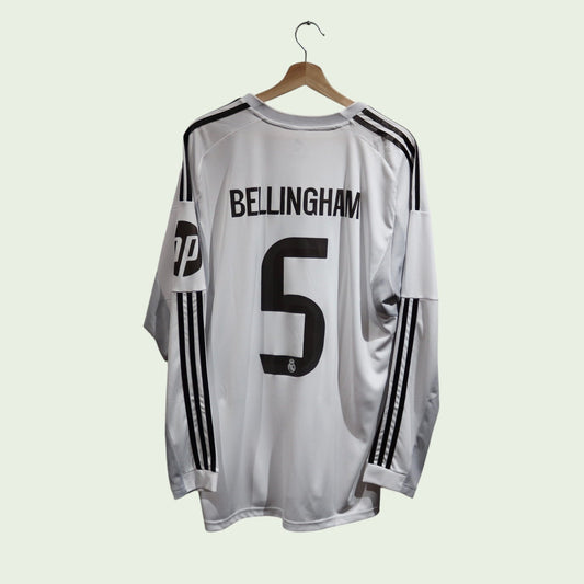 Real Madrid Home Long Sleeve - 2025/26 - Bellingham - (XL)