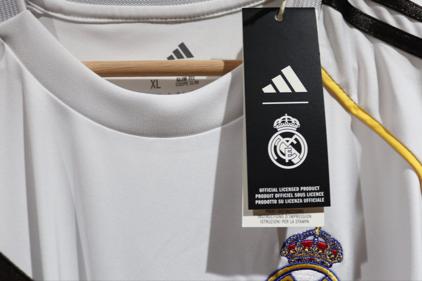 Real Madrid Home Long Sleeve - 2025/26 - Bellingham - (XL)
