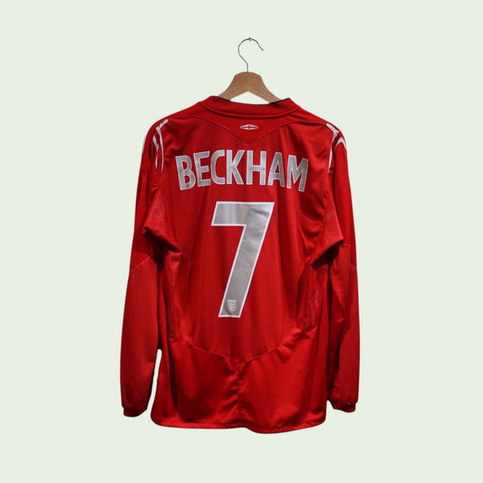 England Away - 2004/06 - Beckham - (M)