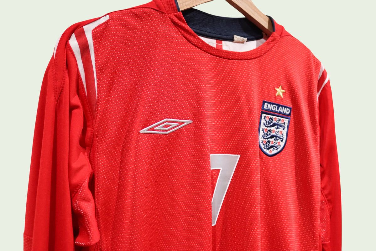 England Away - 2004/06 - Beckham - (M)