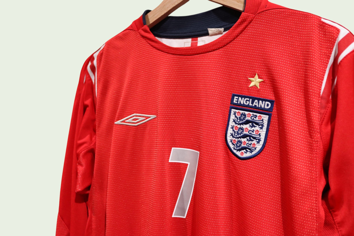 England Away - 2004/06 - Beckham - (M)
