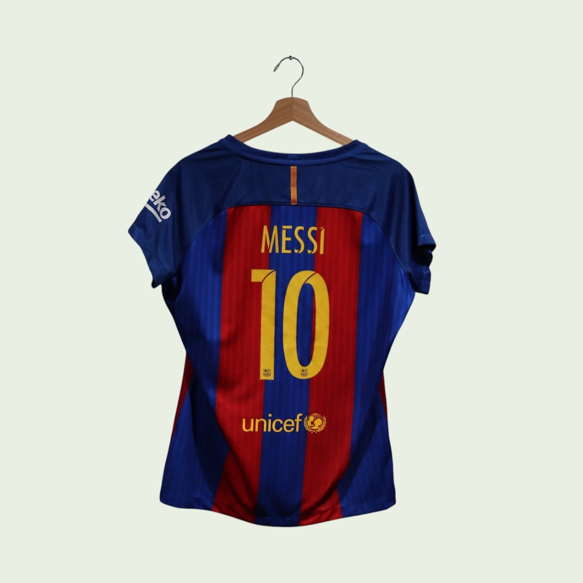 Barcelona Home - 2016/17 - Messi  - (Women's XL)